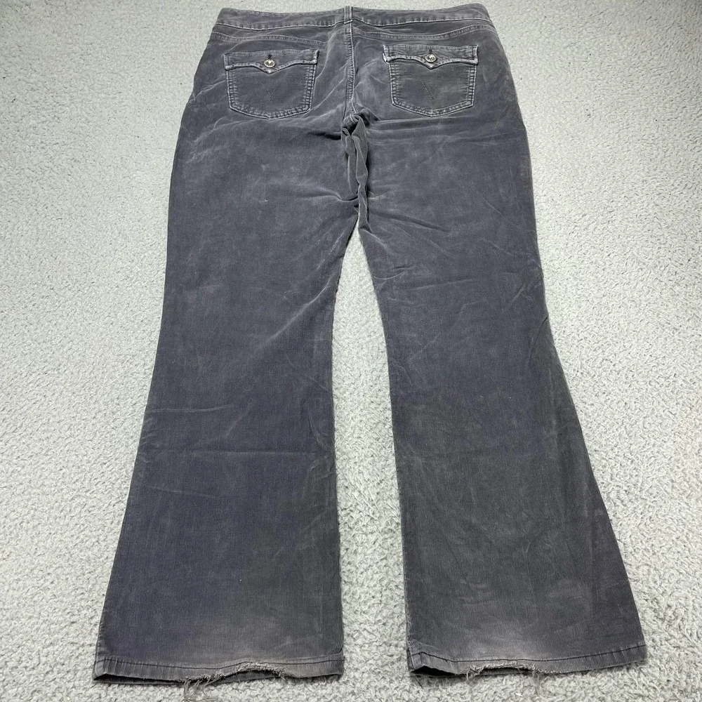 Levis Corduroy Pants Womens 10 Gray‎ 560 Slender Boot Cut Stretch Jeans Casual